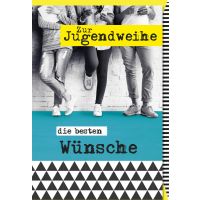 Jugendweihe Karte mit Umschlag Leute stehen an einer Wand