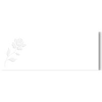 6 Tischkarten im Topper gestanzte Rose Karte im Format...