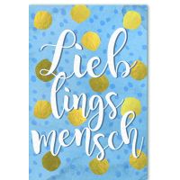 Lieblingsmensch Glückwunschkarte mit Umschlag