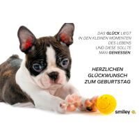 A - Geburtstag Smiley Glückwunschkarte mit Umschlag...