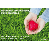 Geburtstag Smiley Glückwunschkarte mit Umschlag...