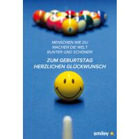 Geburtstag Smiley Glückwunschkarte mit Umschlag...