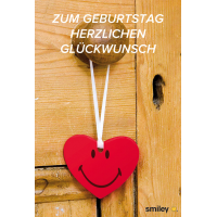 Geburtstag Smiley Glückwunschkarte mit Umschlag...