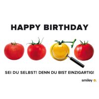 Geburtstag Smiley Glückwunschkarte mit Umschlag...