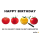 Geburtstag Smiley Glückwunschkarte mit Umschlag Tomaten mit Smiley