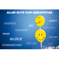 Geburtstag Smiley Glückwunschkarte mit Umschlag...