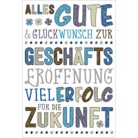 Glückwunschkarte zur Geschäftseröffnung im...