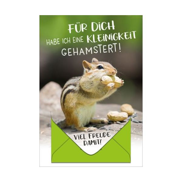 A Glückwunschkarte Geldgeschenk - Geldkarte im Format 11,5 x 17 cm mit Briefumschlag
