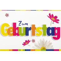 Geburtstag 3D Pop-Up Glückwunschkarte mit Umschlag Karte Zum Geburtstag