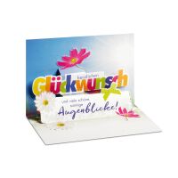Geburtstag 3D Pop-Up Glückwunschkarte mit Umschlag Karte Zum Geburtstag