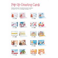 Geburtstag -  PopUp-Card - Klappkarte mit 3D-Innenleben - Grußkarte mit Briefumschlag im Format: 11,5 x 17 cm  - Zum Geburtstag – Cupcake mit Kerze -  BSB