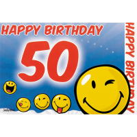 50. Geburtstag 3D Pop-Up Glückwunschkarte mit...