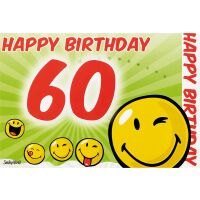 60. Geburtstag 3D Pop-Up Glückwunschkarte mit...