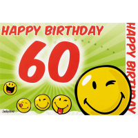 60. Geburtstag 3D Pop-Up Glückwunschkarte mit...