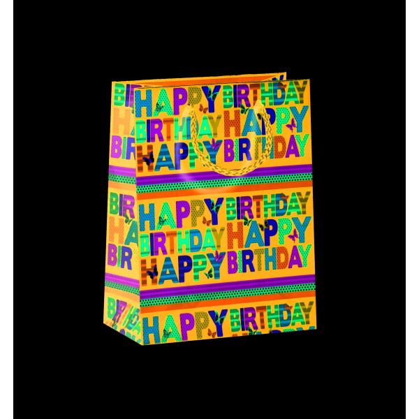3er-Set Geschenktüten - 3 Geschenktaschen - A5-Format - Happy Birthday - Bundle 2024