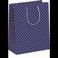 3er-Set Geschenktüten - 3 Geschenktaschen Large Maxi A4-  Dots unifarben Punkte - Bundle 2024