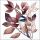 Servietten Lunch 33 x 33 cm 3-lagig 20 Servietten Lovely chickadee white liebe Meise weiß