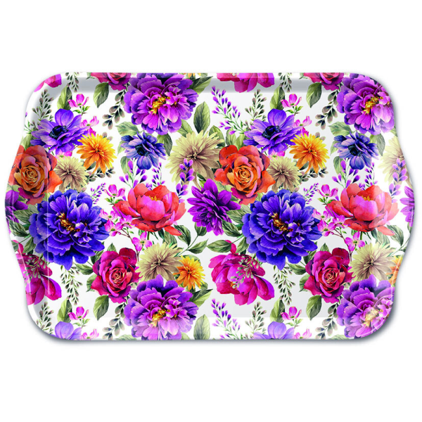 Tray Melamine Tablett 13 x 21 cm Anne white Anne weiss