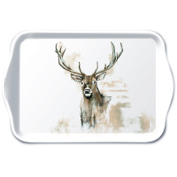 Tray Melamine Tablett 13 x 21 cm Antlers Hirsch mit Geweih