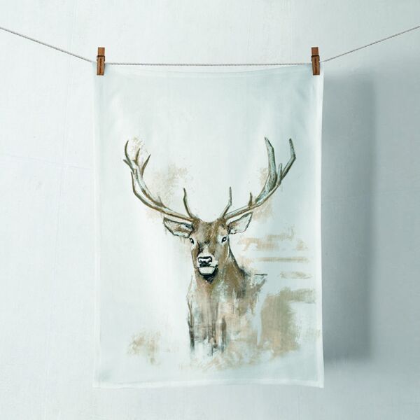Geschirrtuch Format: 50 cm x 70 cm 1 Geschirrtuch pro Packung Antlers Hirsch mit Geweih