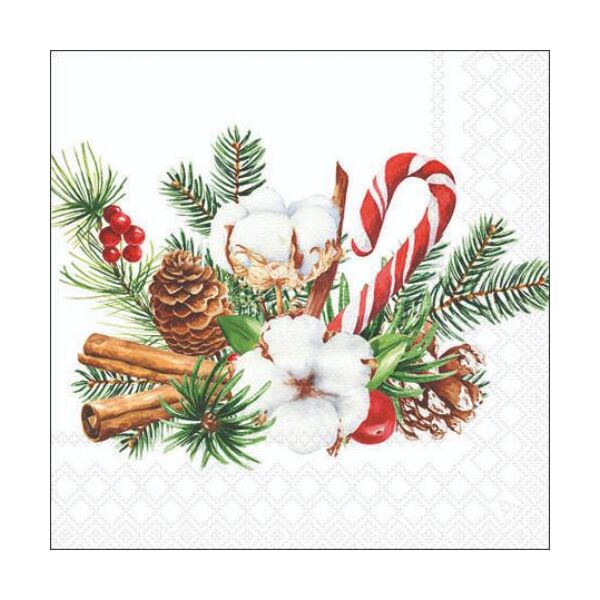 A Weihnachten Cocktail Servietten 25 x 25 cm 3-lagig 15 Servietten Christmas arrangement Winter arrangement