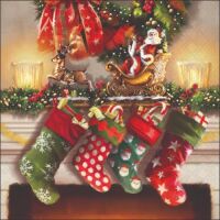 Weihnachten Cocktail Servietten 25 x 25 cm 3-lagig 15...