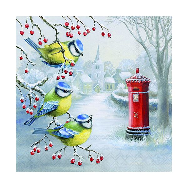 Weihnachten Servietten Format: 33 x 33 cm 3-lagig 20 Servietten Waiting for mail