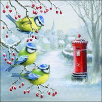 Weihnachten Servietten Format: 33 x 33 cm 3-lagig 20...