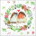 Weihnachten Servietten Format: 33 x 33 cm 3-lagig 20 Servietten Sparrow and robin
