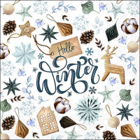 A-2026 Weihnachten Servietten 33 x 33 cm 3-lagig 20...