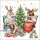 Weihnachten – Servietten Lunch – Napkin Lunch – Format: 33 x 33 cm – 3-lagig – 20 Servietten pro Packung – Winter companions FSC Mix