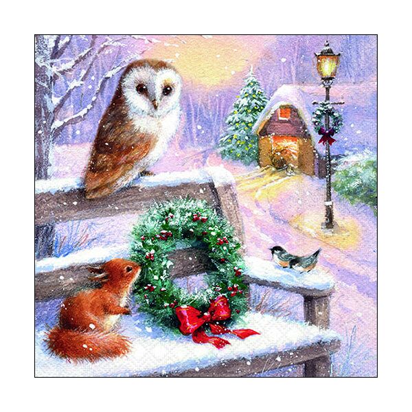 Weihnachten Servietten Format: 33 x 33 cm 3-lagig 20 Servietten Just chatting