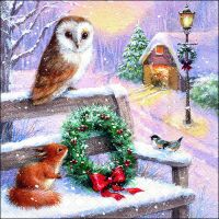Weihnachten Servietten Format: 33 x 33 cm 3-lagig 20...