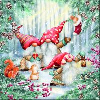 Weihnachten Servietten Format: 33 x 33 cm 3-lagig 20...