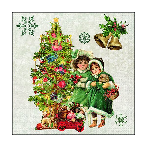 A Weihnachten Servietten Format: 33 x 33 cm 3-lagig 20 Servietten Nostalgic Christmas