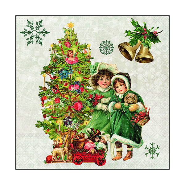 A Weihnachten Servietten Format: 33 x 33 cm 3-lagig 20 Servietten Nostalgic Christmas