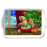 Weihnachten Tray Melamine Tablett Format: 13 x 21 cm...