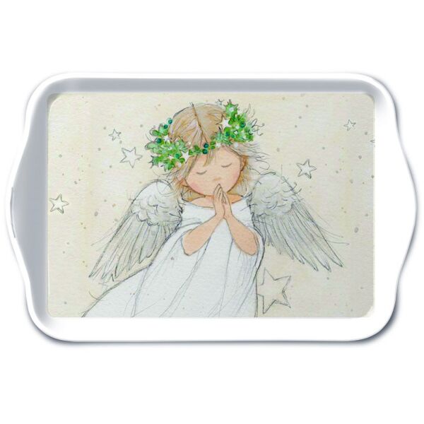 Weihnachten Tray Melamine Tablett Format: 13 x 21 cm Praying angel