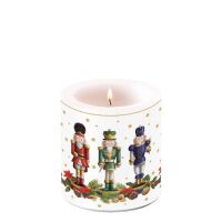 Weihnachten Kerze klein Ø 7,5 cm x 9 cm Brenndauer...