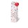 Tasche - Flaschen Format - 36x10,5x10 cm - Silver Hearts - rote Herzen silberne Ranken