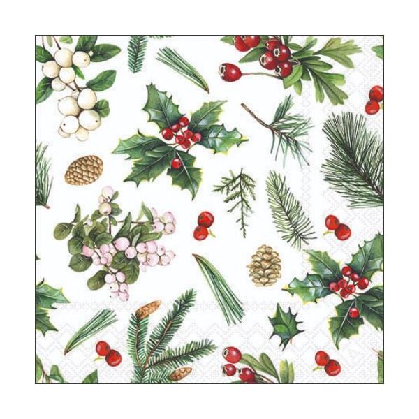 Weihnachten Cocktail Servietten 25 x 25 cm 3-lagig 15 Servietten Waiting for Mail