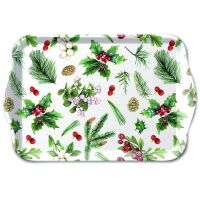 Weihnachten Tray Melamine Tablett Format: 13 x 21 cm...