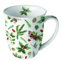 Weihnachten Becher Mug 0.4 L Fine Bone China Format:...