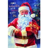 Weihnachten Glückwunschkarten Weihnachtsmann mit...
