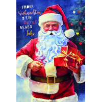 Weihnachten Glückwunschkarten Weihnachtsmann mit...