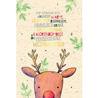 Weihnachten Grußkarte Glückwunschkarte mit...
