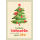 Weihnachten Grußkarte Glückwunschkarte mit Umschlag Green Line Weihnachtsbaum, Zucke
