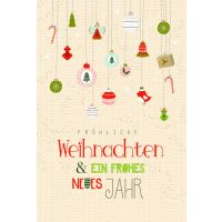 Weihnachten Grußkarte Glückwunschkarte mit...