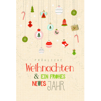 Weihnachten Grußkarte Glückwunschkarte mit...