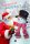Weihnachten – Adventskalender - Glückwunschkarten im Format 11,5 x 17 cm - Weihnachtsmann bringt Schneemann Geschenk, gestanzt